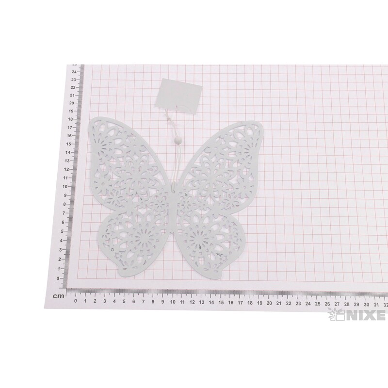 ZÁVĚS MOTÝL 20x18cm*BÍLÁ