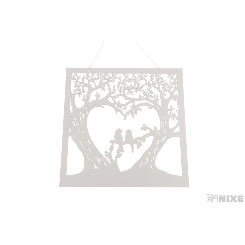ZÁVĚS STROM 30x30cm*BÍLÁ