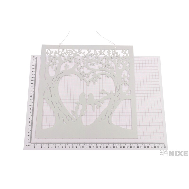 ZÁVĚS STROM 30x30cm*BÍLÁ