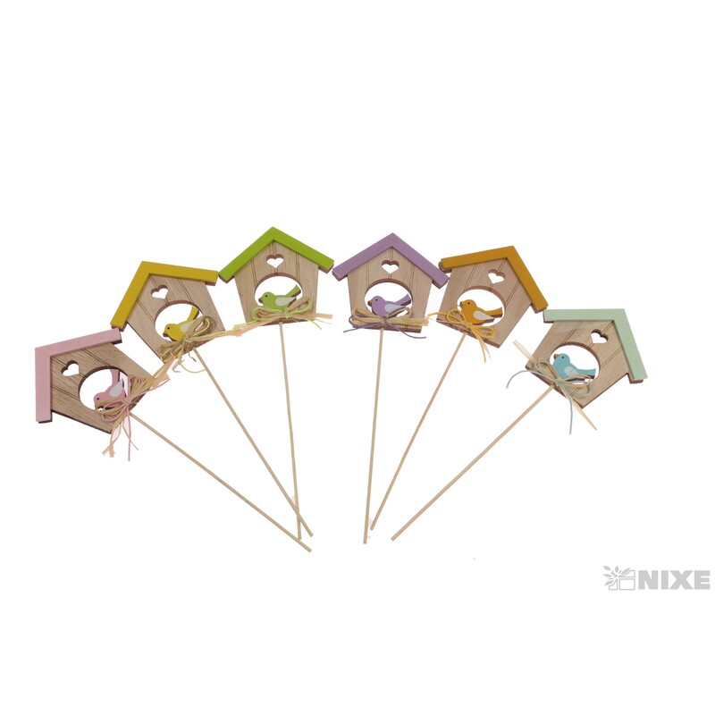 ZÁPICH BUDKA 6x8x22cm 6ks*MIX BAREV