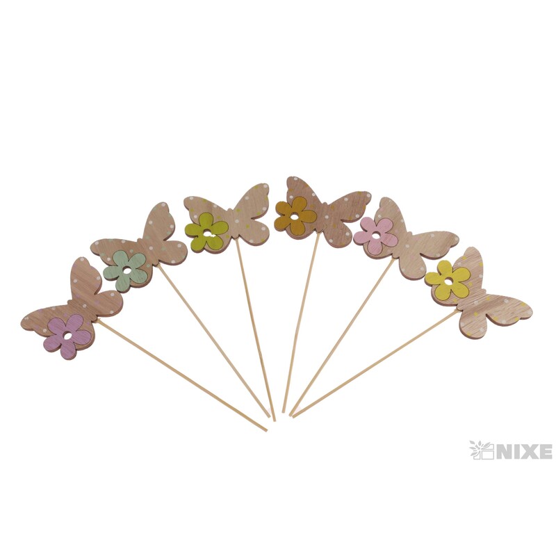 ZÁPICH MOTÝL 7x5x19cm 6ks*MIX BAREV