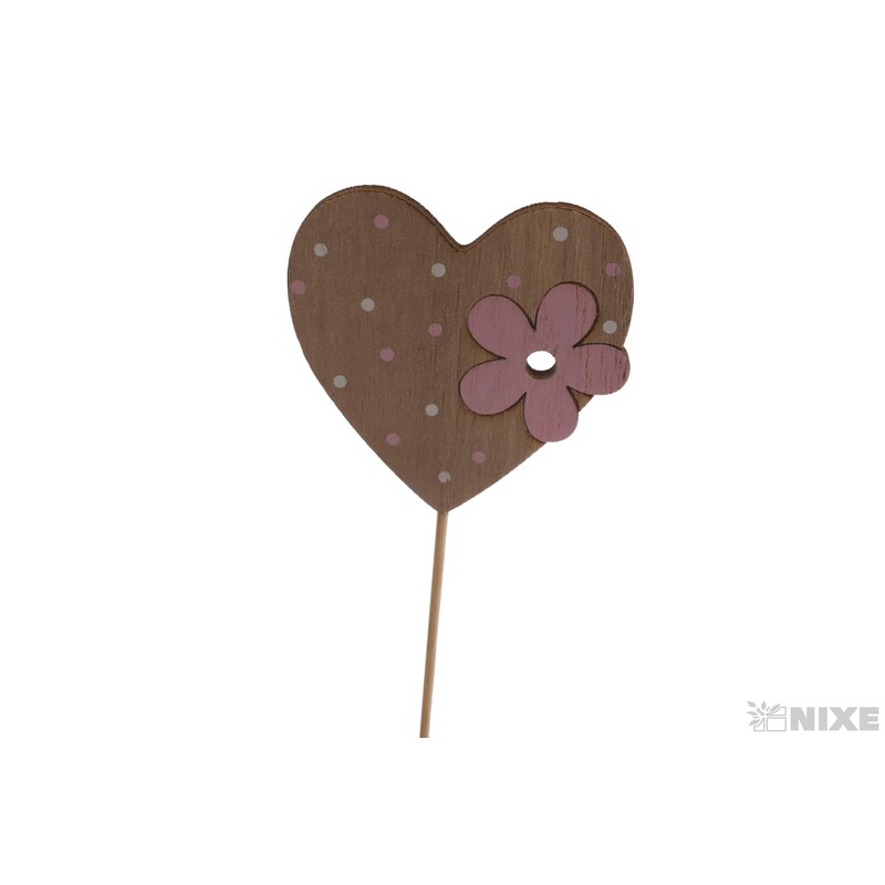 ZÁPICH SRDCE 6x7x21cm 6ks*MIX BAREV