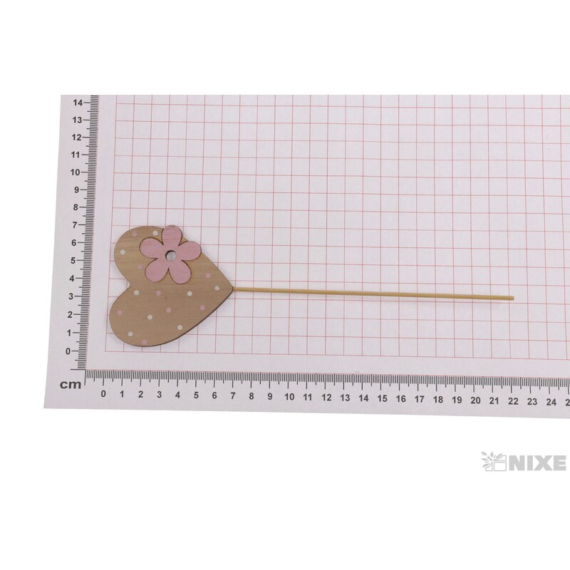 ZÁPICH SRDCE 6x7x21cm 6ks*MIX BAREV