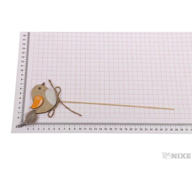 ZÁPICH PTÁČEK 6x5x29cm 8ks*MIX BAREV V+