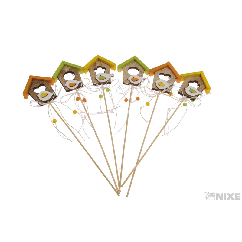 ZÁPICH BUDKA 6x7x32cm 6ks*MIX BAREV