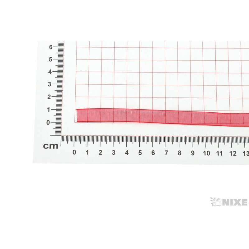 ORGANZA 10mmx100m*ČERVENÁ