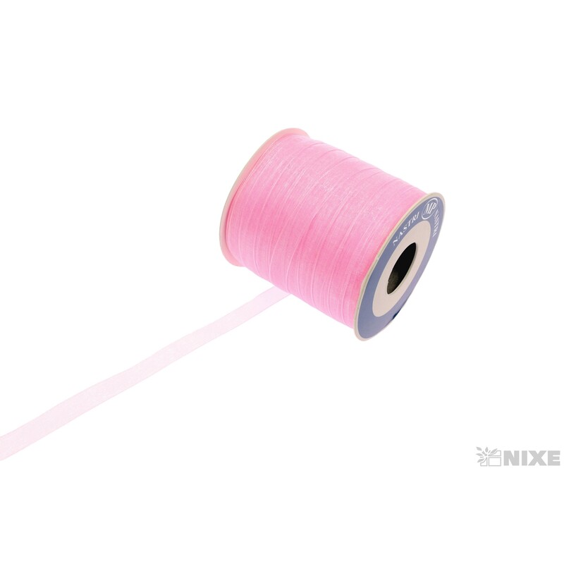 ORGANZA 10mmx100m*RŮŽOVÁ