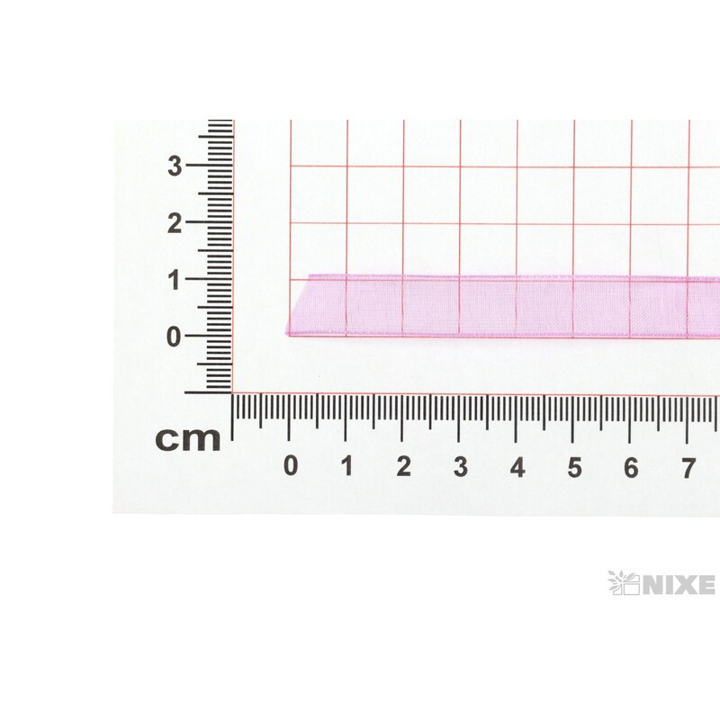 ORGANZA 10mmx100m*RŮŽOVÁ TM.