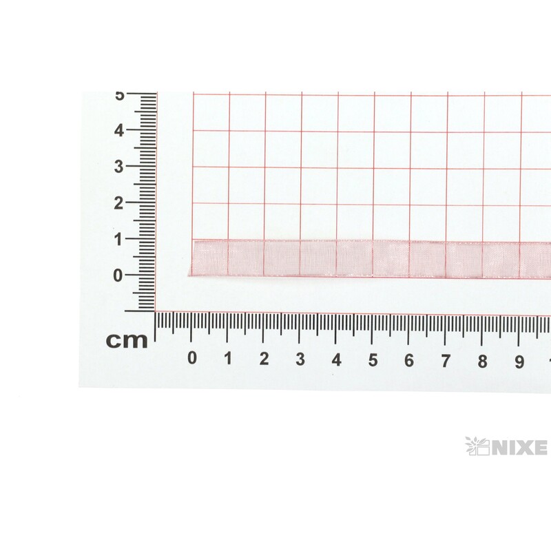 ORGANZA 10mmx100m*STARORŮŽOVÁ