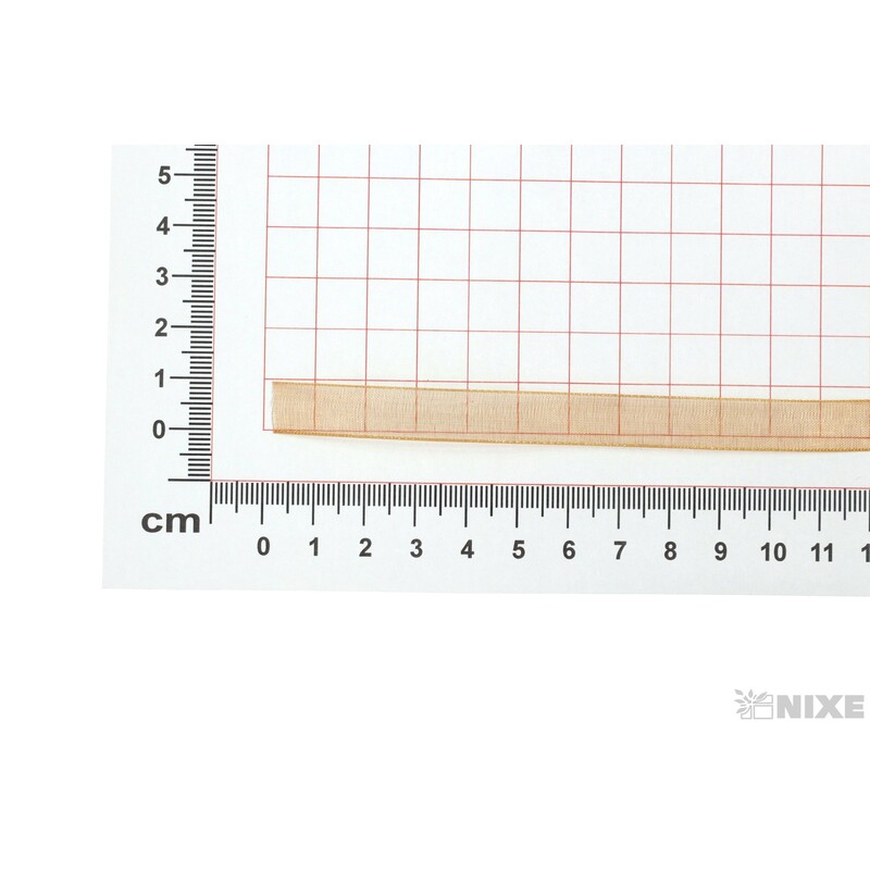 ORGANZA 10mmx100m*HNĚDÁ