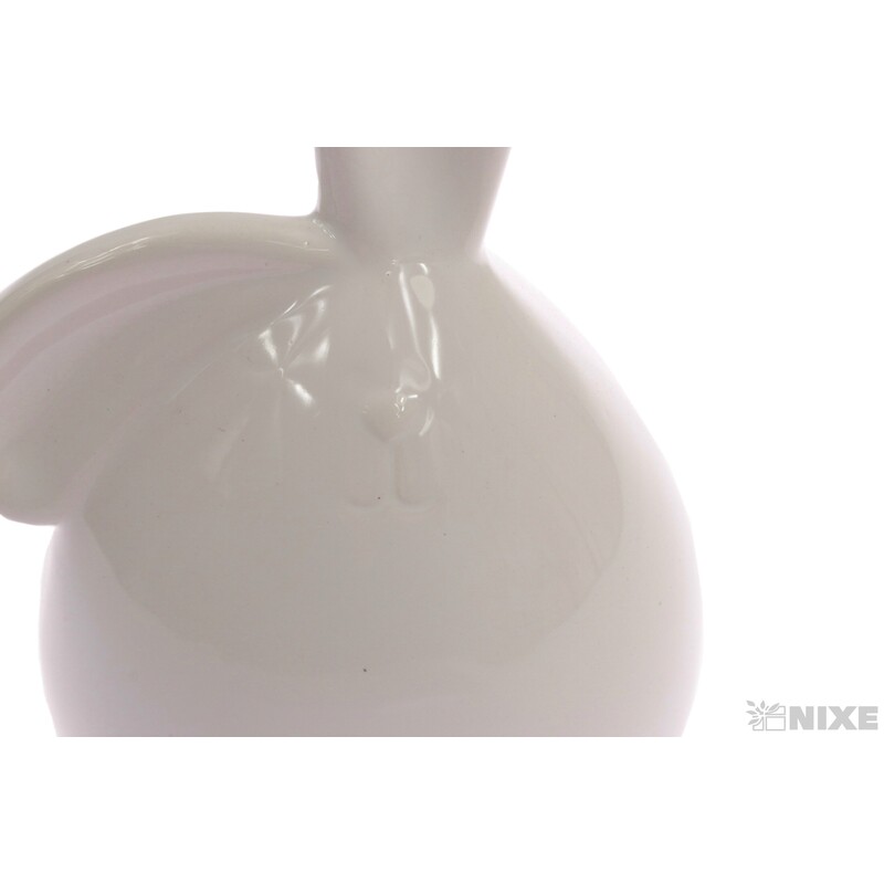 ZAJÍC KERAMIKA 9x17x7cm*BÍLÁ