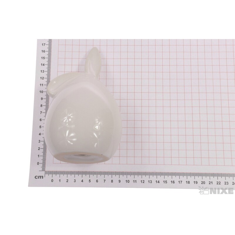 ZAJÍC KERAMIKA 9x17x7cm*BÍLÁ