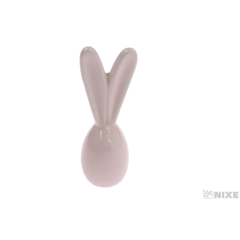 ZAJÍC KERAMIKA 4,5x14cm*RŮŽOVÁ