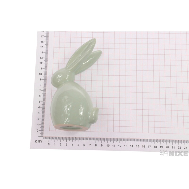 ZAJÍC KERAMIKA 6x14cm*ZELENÁ