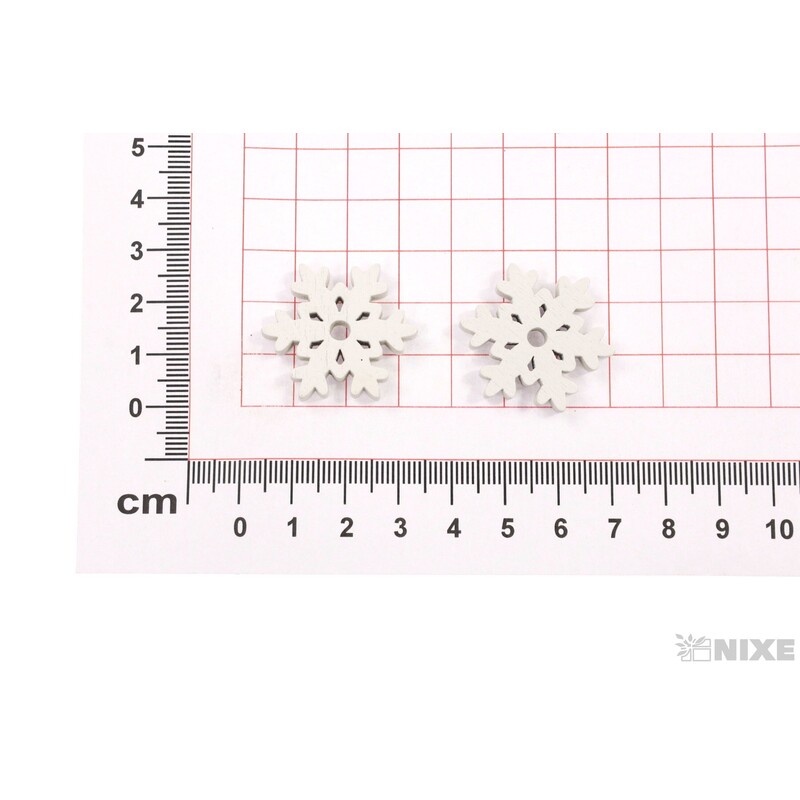 VLOČKA 3cm 18ks*BÍLÁ