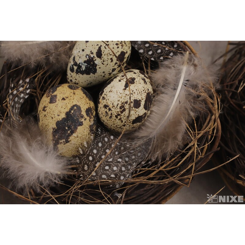 HNÍZDO 10cm 2ks*HNĚDÁ