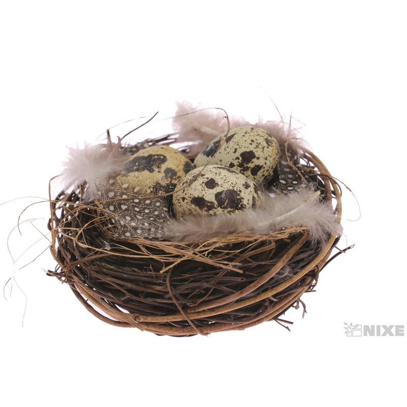 HNÍZDO 10cm 2ks*HNĚDÁ