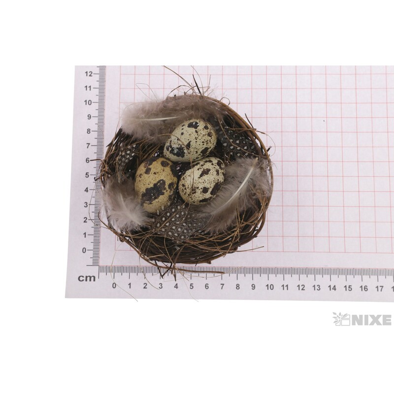 HNÍZDO 10cm 2ks*HNĚDÁ