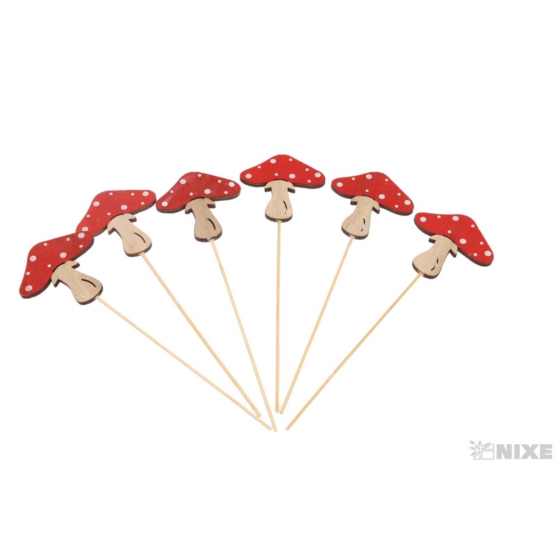 ZÁPICH MUCHOMŮRKA 6,5x21cm 6ks*MIX BAREV