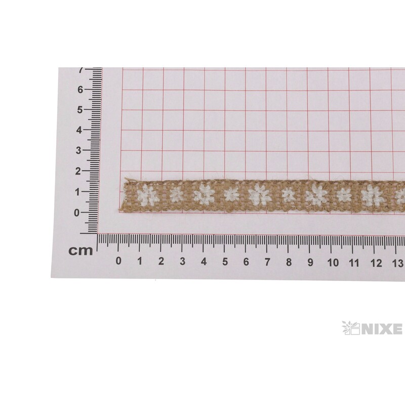 JUTE SCHMETTERLING 2154 15mmx10m*PŘÍRODNÍ