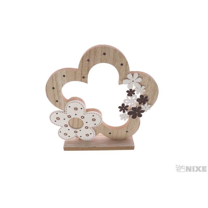 KVĚT DŘEVO 18x19cm*MIX BAREV