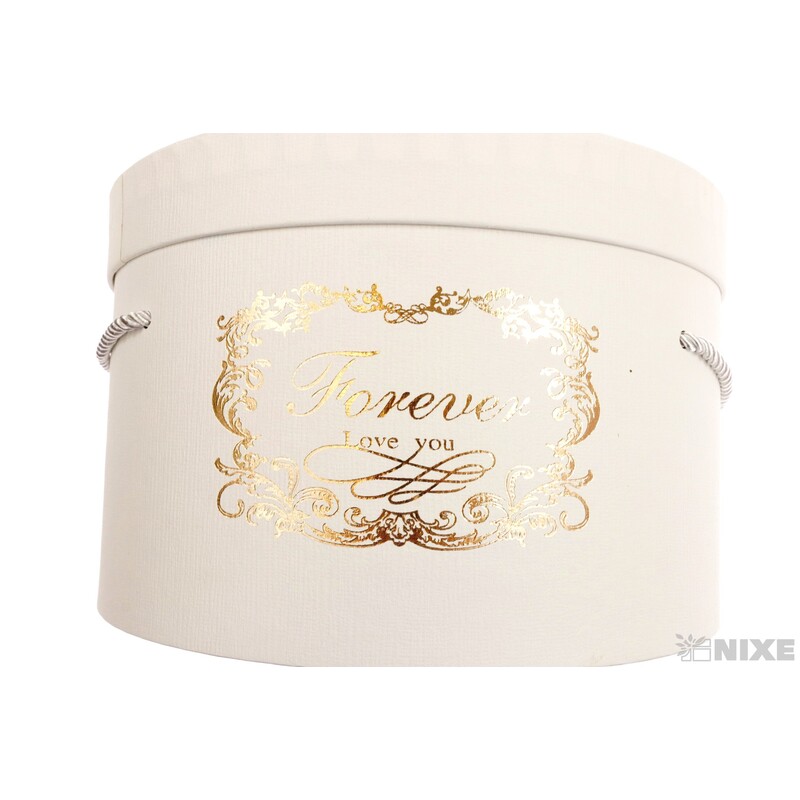 KVĚTINOVÝ BOX 3ks pr. 24x15cm 21x14 18x12*BÍLÁ