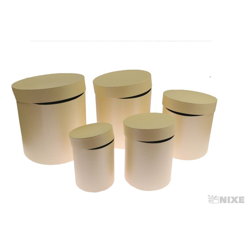 KVĚTINOVÝ BOX 5ks pr. 26x26cm 12x24 19x20 17x19 14x17*KRÉMOVÁ