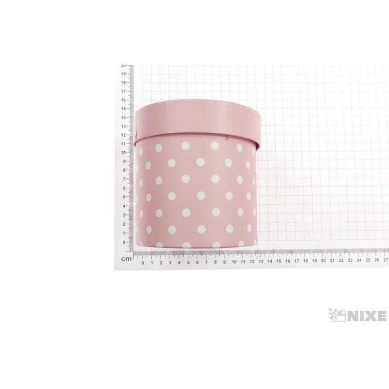 KVĚTINOVÝ BOX PUNTÍK 5ks pr. 12x12cm*RŮŽOVÁ