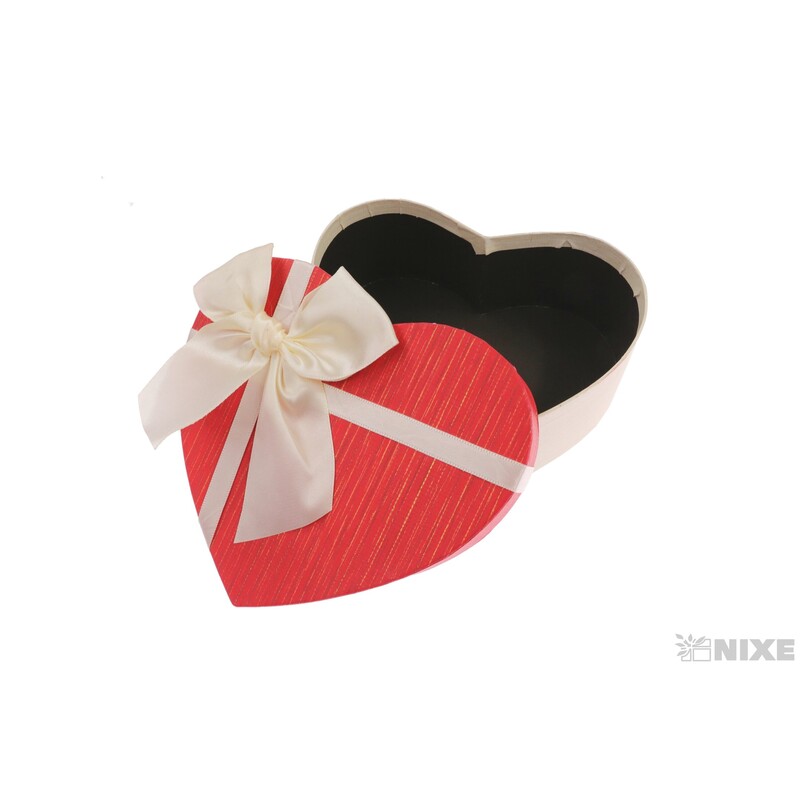 KRABICE SRDCE 21x20x9cm 18x17x7 15x14x6*MIX BAREV