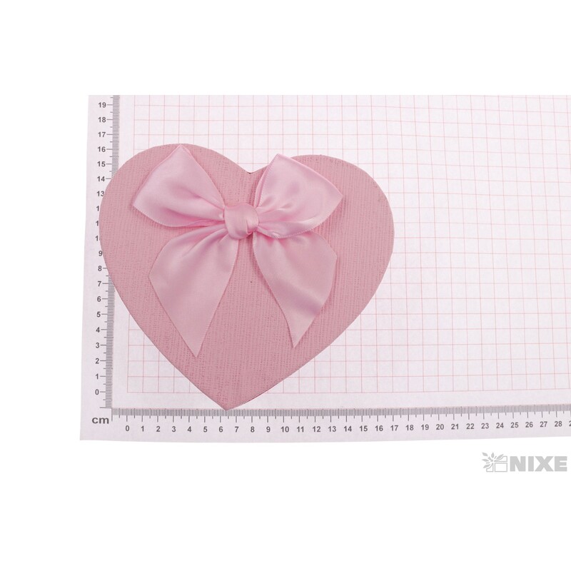 KRABICE SRDCE 21x20x9cm 18x17x7 15x14x6*RŮŽOVÁ