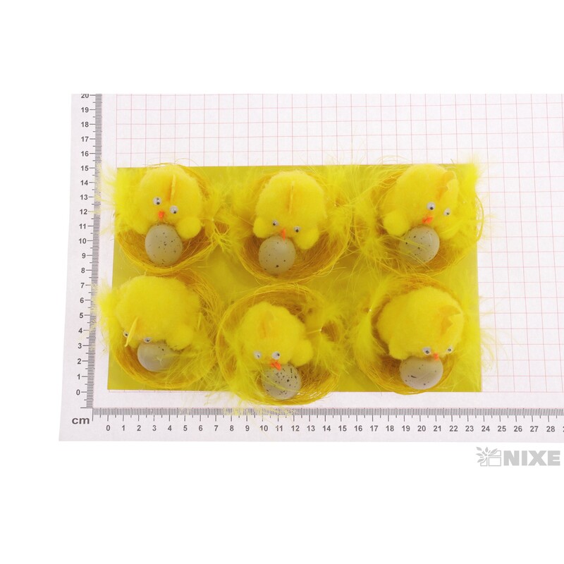 KUŘÁTKA 7x5cm 6ks*ŽLUTÁ