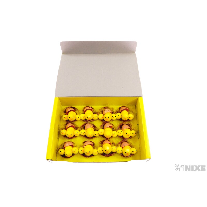 KUŘÁTKA 4cm 12ks*ŽLUTÁ