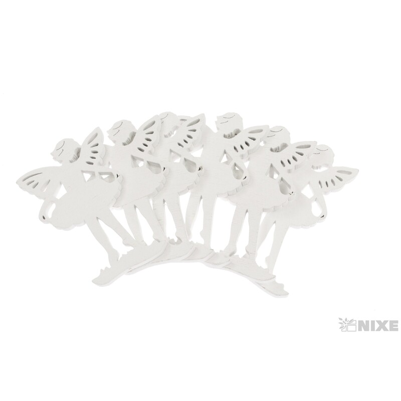 VÍLA D 6x10cm 6ks*BÍLÁ