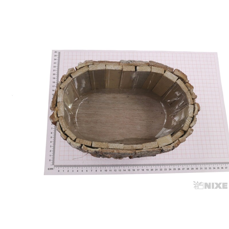 OBAL KŮRA OVÁL 23x14x09cm*PŘÍRODNÍ