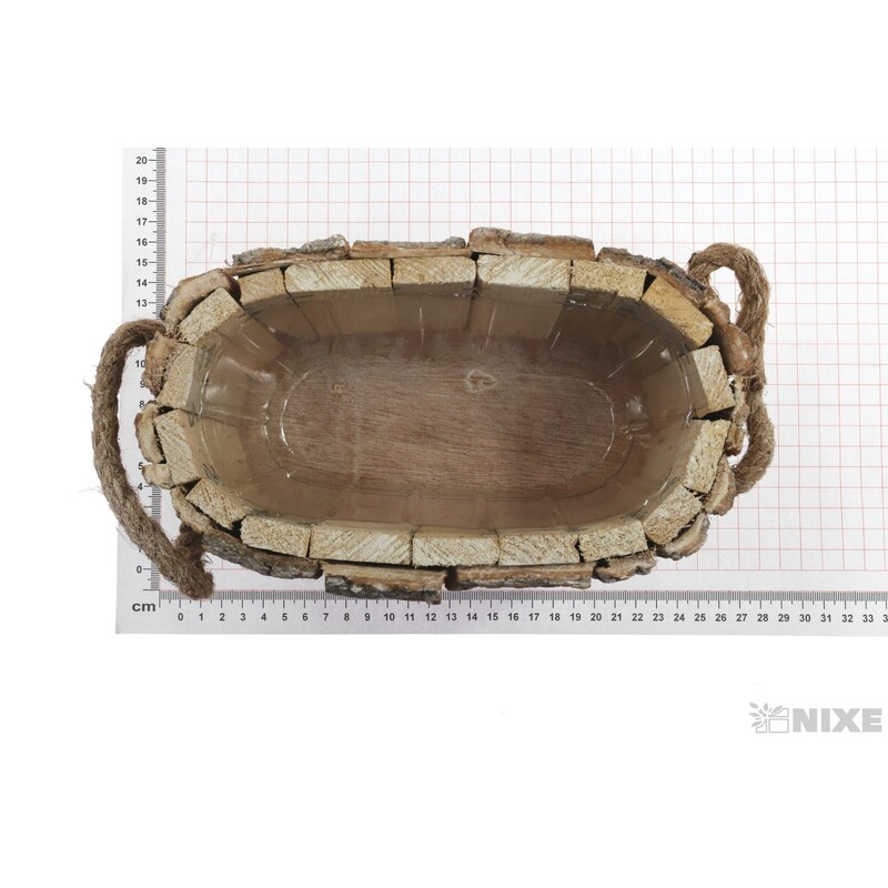 OBAL KŮRA OVÁL 19x09x10cm*BÍLÁ