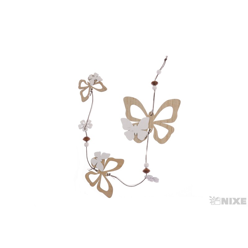 ZÁVĚS MIX KVĚT MOTÝL 12cm*