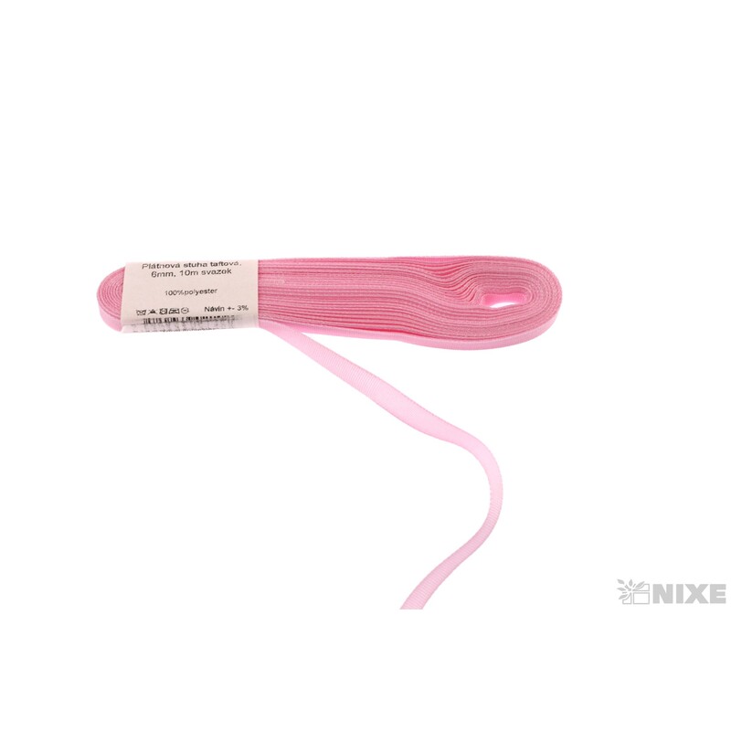 TAFT STUHA POLYE. 06mmx10m*RŮŽOVÁ 108601