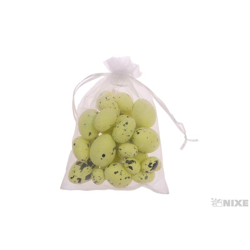 VAJÍČKA 24ks 2-3-4cm*ŽLUTÁ