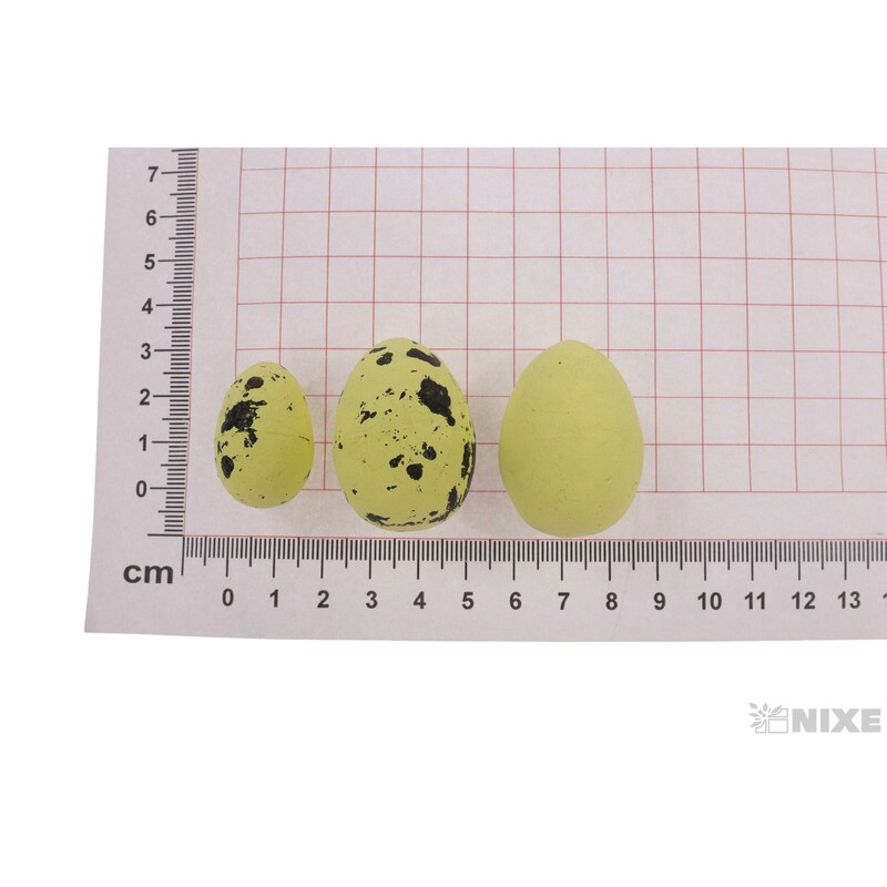 VAJÍČKA 24ks 2-3-4cm*ŽLUTÁ
