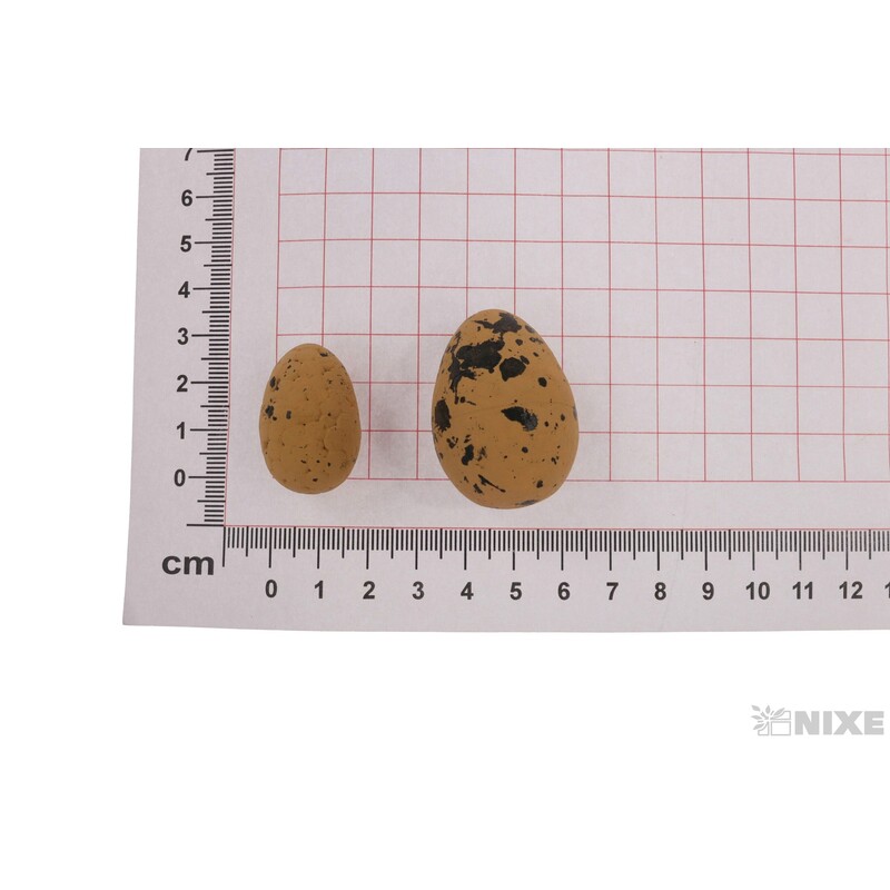 VAJÍČKA 24ks 2-3-4cm*HNĚDÁ