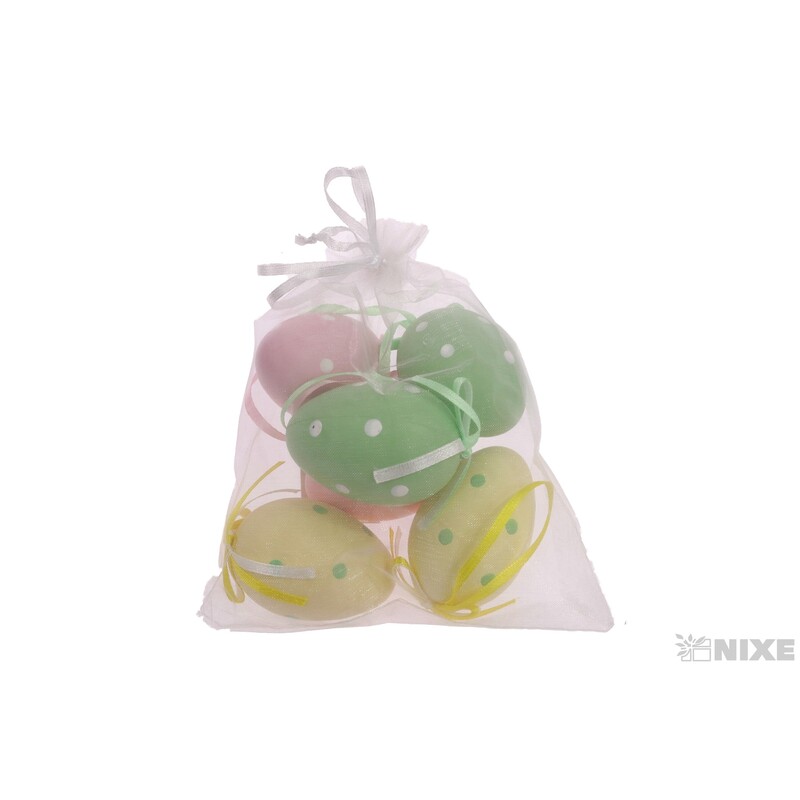 VAJÍČKA 6ks 6cm*MIX BAREV