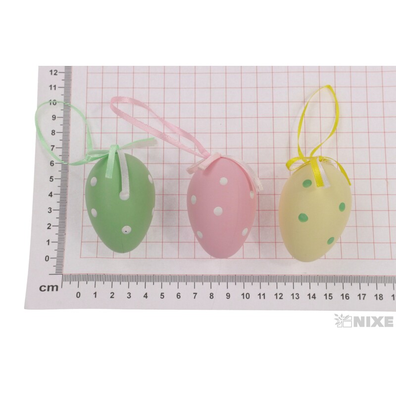 VAJÍČKA 6ks 6cm*MIX BAREV