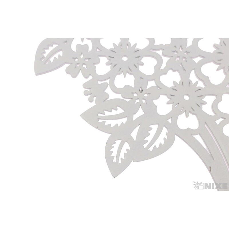 ZÁVĚS KYTICE 24cm*BÍLÁ