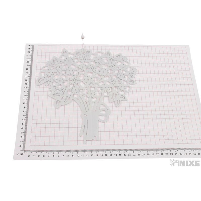 ZÁVĚS KYTICE 24cm*BÍLÁ