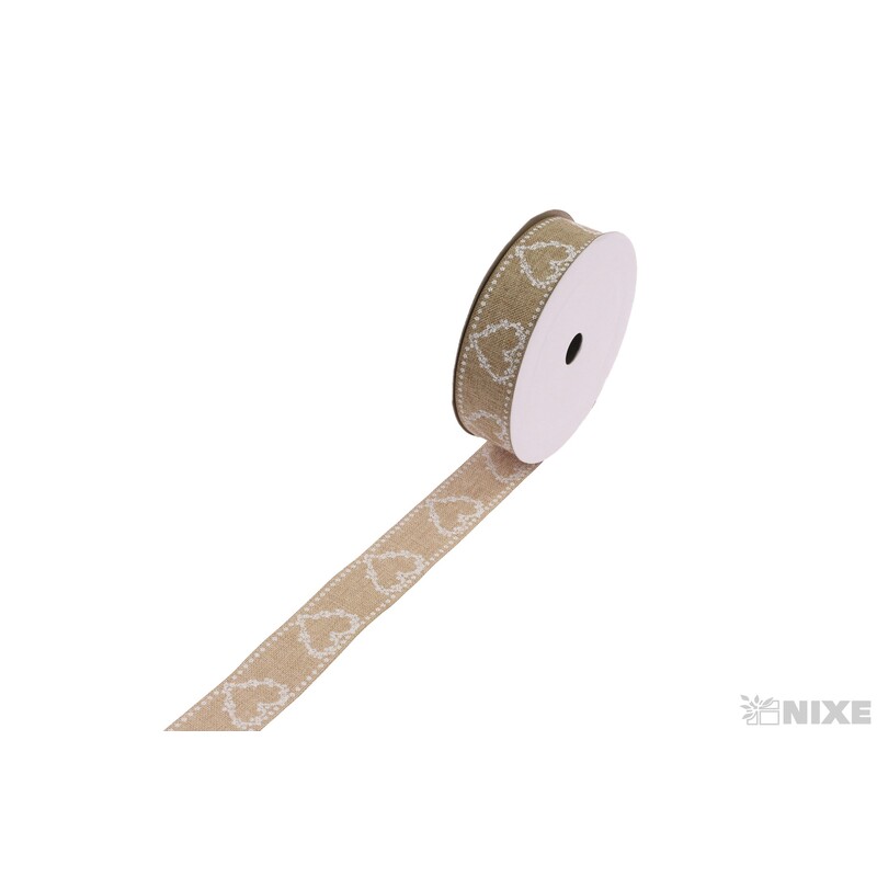 STUHA 207 SRDCE 25mmx9m*PŘÍRODNÍ