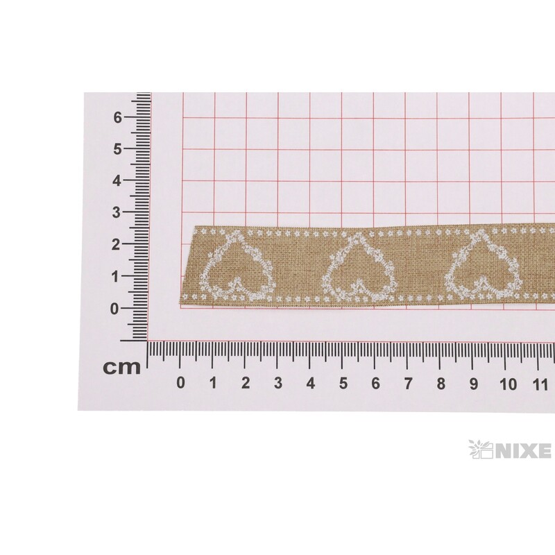 STUHA 207 SRDCE 25mmx9m*PŘÍRODNÍ