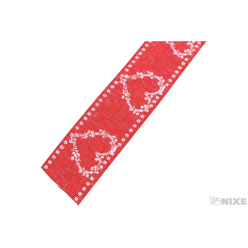 STUHA 207 SRDCE 25mmx9m*ČERVENÁ