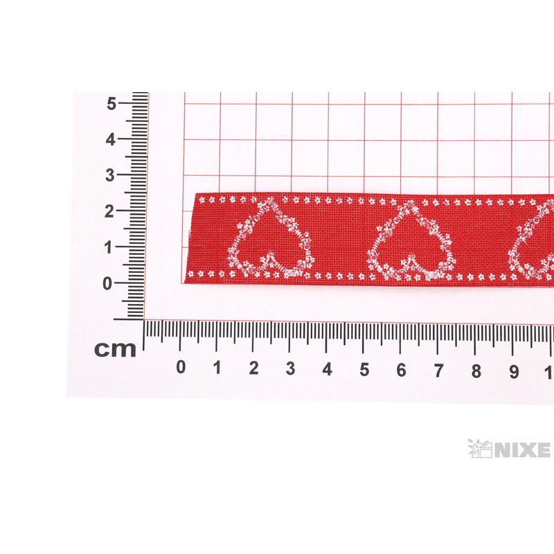 STUHA 207 SRDCE 25mmx9m*ČERVENÁ