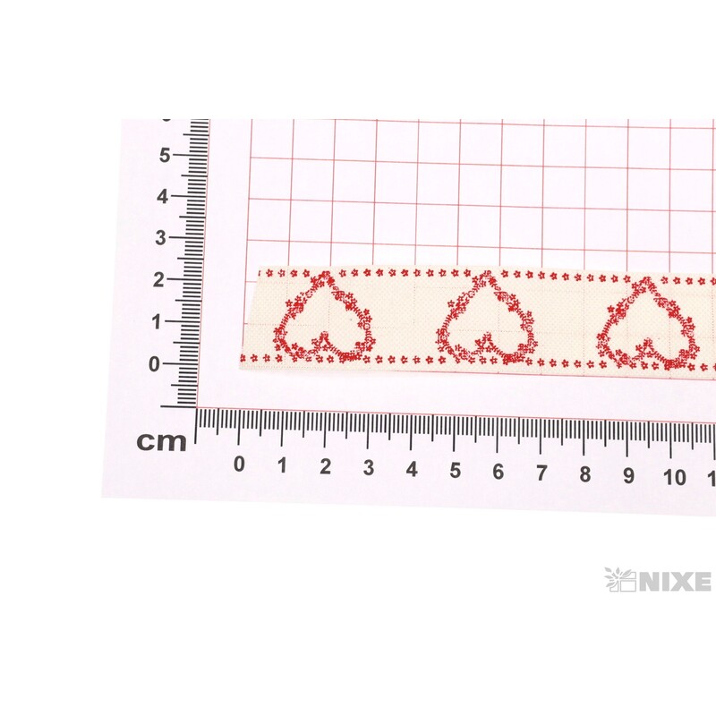 STUHA 206 SRDCE 25mmx9m*KRÉMOVÁ