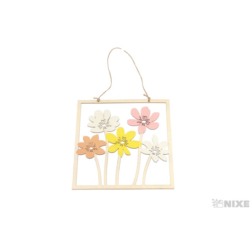 ZÁVĚS KVĚT 20x20cm*MIX BAREV